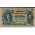 -7- 5 kroner 1920 G, kv. 1/1+ - Eks. Riibe Mynthandel. Nr. G4418294. Sign. Sven Michael Cederholm. S / Numisma Mynthandel A/S: kr.  39,-