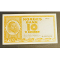 10 kr. 1970  * Kv. .01 * Katv. kr. 100 ** - Bilder er sedellen du fr. Pen usirkulert. Vurder fra bilder. / Tore Rimstad: kr.  30,-