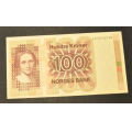 100 kr. 1981  A H * Kv. 0/01  * Katv. kr. 410 ** - Bilder er sedellen du fr. Vurder fra bilder. / Tore Rimstad: kr.  126,-