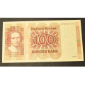 100 kr. 1983  * Kv. 0 ** Katv. kr. 550 **** - Bilder er sedellen du fr. Vurder fra bilder. / Tore Rimstad: kr.  200,-