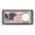 -9- Sierra Leone, 5 Leones 1964(2), C1, XF/AU - Pic3. 799408 / Numisma Mynthandel A/S: kr.  525,-