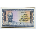 -21- Guinea, Lot 9x 500 Francs1960G, VK - Pic14. Kv. 1/1+, sm fl. (VF/XF) / Numisma Mynthandel A/S: kr.  105,-