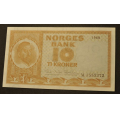 10 kr. 1968 M  * Kv. 0/01  * Katv. kr. 190  ** - Bilder er sedellen du fr.Vurder og og by fra bilder.IKKE SALR. / Tore Rimstad: kr.  90,-