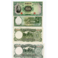 -19- Lot 7x Centr. Bank of China, VK. - 5 og 10 Yuan noe duplisert. By etter bilder. Fra 1- og 1+ / Numisma Mynthandel A/S: kr.  100,-