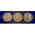 -31- Lott 3 stk. 2 kroner 1914, jubileum, VK - NM11. 3 stk kvalitet 1, toning. / Numisma Mynthandel A/S: kr.  1,-