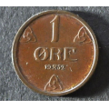 1 re 1952  Type 1 * Kv. 0 * - Bilder er mynten du fr. Ta ikke hensyn til sm partikler som kamera fokuserer. De er ikke med. Vurder og by fra bilder. / Tore Rimstad: kr.  1,-