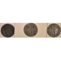 -16- Lott 3 stk. 2 rer 1919 & -20, VK - 1919, kv. 1
1919, kv. 1-, ripet
190,  kv. 1 / Numisma Mynthandel A/S: kr.  1,-