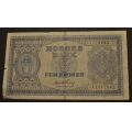 5 KR. 1952 J  * Kv. 1- * Katv. kr.350 ** - Bilder er sedellen du fr. Vurder fra bilder. / Tore Rimstad: kr.  50,-