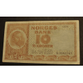 10 kr. 1959 Litra R ** Kv. 1  * Katv. kr. 100 ** - Bilder er sedellen du fr. Vurder fra bilder. / Tore Rimstad: kr.  20,-