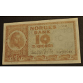 10 kr. 1961 V * Kv. 1+ * Katv. kr. 140 ** - Bilder er sedellen du fr. Vurder fra bilder. / Tore Rimstad: kr.  20,-