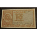 10 kr. 1972 K * Kv. 0/01  * Katv. kr. 105 - Bilder er sedellen du fr. Vurder og by fra bilder. / Tore Rimstad: kr.  20,-