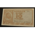 10 kr. 1973 M * Kv. 01 * Katv. kr. 85 ** - Bilder er sedellen du fr. Vurder og by fra bilder. / Tore Rimstad: kr.  20,-