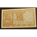 10 kr. 1963   * Kv. 01 * Katv. kr. 140 ** - Bilder er sedellen  du fr. Svak midtbrett. Vurder fra bilder. IKKE SALR. / Tore Rimstad: kr.  50,-