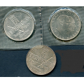 -3- Lot 3x Norge 25 kr 1970, VK - 01 og 0. / Numisma Mynthandel A/S: kr.  327,-