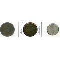 -23- Lot 3 stk. Danmark, 1771-1876 - 1 sk 1771  kv. 1/1-
16 sk RBT 1814 kv. 2
1 krone 1876 kv 1/1- / Numisma Mynthandel A/S: kr.  20,-