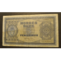 5 kr. 1945 Litra B * Kv. 1/1-. Katv. kr. 360 ** - Bilder er sedellen du fr. Ingen rifter eller skader. Vurder ogs fra bilder. / Tore Rimstad: kr.  150,-