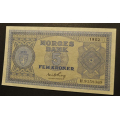 5 kr. 1952 H * Kv. 0- ** Katv. kr. 4100 *** - Bilder er sedellen du fr. Kvalitet 0-. Ingen bretter eller viker . Meget hy verdi !!! Vurder ogs fra bilder. / Tore Rimstad: kr.  1000,-