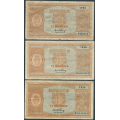 -20- Lott 3 stk. 10 kr. 1950L-1950N, VK - 1950L, 1950M & 1950N.

Kv. 1-- til 1. / Numisma Mynthandel A/S: kr.  2,-