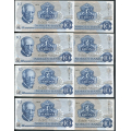 -44- Lott 8 stk. 10 kr. 1974A, VK - AA, AC, AD, AG, AH, AI, AV, A

Kv. 1+ til 01 / Numisma Mynthandel A/S: kr.  32,-