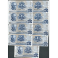 -48- Lott 9 stk. 10 kr. 1975A, VK - AF, AH, AJ, AI, AK, AL, AP, A, A

Kv. 1+ til 01 / Numisma Mynthandel A/S: kr.  35,-