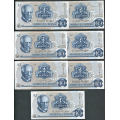 -59- Lott 13 stk. 10 kr. 1981B, VK - 4x BA, 4x BB, 2xBD, BE, BF, BG

Kv. 1+/01 og 01 / Numisma Mynthandel A/S: kr.  131,-