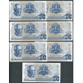 -61- Lott 13 stk. 10 kr. 1982B, VK - BF, BG, BJ, BP, BU, 7xBZ, B

Kv. 1+ til 01 / Numisma Mynthandel A/S: kr.  45,-