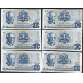 -25- Lott 12 stk. 10 kroner 1976A, VK - 7x AI, 5x AK

Kv. 1+ til 1+/01 / Numisma Mynthandel A/S: kr.  110,-