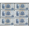 -28- Lott 12 stk. 10 kroner 1976A, VK - 7x AO, 5x AU

Kv. 1/1+ til 1+/01 / Numisma Mynthandel A/S: kr.  25,-