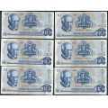 -41- Lott 12 stk. 10 kroner 1974A, VK - 6x AB, 2x AC, 4x AK

Kv. 1 til 1+/01 / Numisma Mynthandel A/S: kr.  21,-