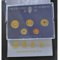 PROOFSETT 2000 *Millenniuml * KATV. KR. 525 ** - Bilder er settet du fr. Topp sett uten anmerkninger. Kv. 0. Her med 20 kr. Millennium i proof kv. IKKE SALR. / Tore Rimstad: kr.  300,-