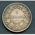 -23- Danmark 1 Rigsdaler 1854, kv. 1 - KM760 / Numisma Mynthandel A/S: kr.  119,-