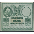 -16- 50 kroner 1961E, kv. 1/1-, graffiti rev. - Presset. / Numisma Mynthandel A/S: kr.  1,-