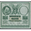 -24- 50 kroner 1960D, kv. 1/1+ - Presset. / Numisma Mynthandel A/S: kr.  2,-