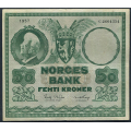 -3- 50 kroner 1957C, kv. 1/1- - Presset. Vannmerke type 1. / Numisma Mynthandel A/S: kr.  1,-