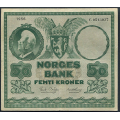 -9- 50 kroner 1956C, kv. 1/1- - Presset. Sm bretterifter, lite brettehull. / Numisma Mynthandel A/S: kr.  2,-