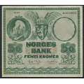 -12- 50 kroner 1955B, kv. 1/1- - Presset. / Numisma Mynthandel A/S: kr.  1,-