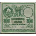 -17- 50 kroner 1954B, kv. 1- - Presset. Jahn/Thorp / Numisma Mynthandel A/S: kr.  206,-