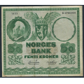 -22- 50 kroner 1953B, kv. 1-. - Presset. / Numisma Mynthandel A/S: kr.  1,-