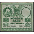 -23- 50 kroner 1953B, kv. 1- - Presset. Noe rufsete kant vs. / Numisma Mynthandel A/S: kr.  1,-