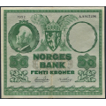 -29- 50 kroner 1952A, kv. 1 - Presset. / Numisma Mynthandel A/S: kr.  1,-