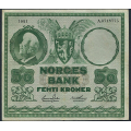 -34- 50 kroner 1951A, kv. 1/1- - Presset. / Numisma Mynthandel A/S: kr.  1,-